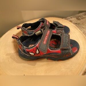 Boys Spiderman Sandals Size 9 Marvel Play Open‎ Toe!